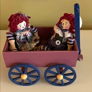 Raggedy Anne & Andy with wagon!